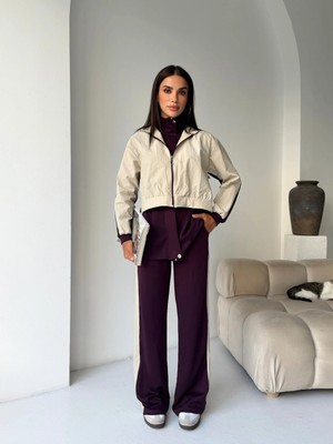 Cey Moda Kadın Modal Kumaş Kapüşonlu Paraşüt Detaylı Stoperli Alt Üst Takım
