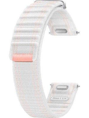Apple Orijinal Samsung Galaxy Watch 4 44MM Kumaş Kayış (Beyaz) - Outlet