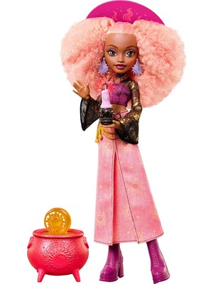 Brf Store Seyzelya Monster High Moonspell Magic Rae | Pembe Etekli Güneş Cadı Kazan Sürpriz ve Işık, Şapka ve