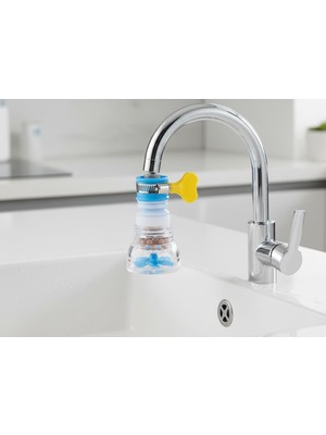 Brf Store Seyzelya Ayarlanabilir Turbo Musluk Başlığı, Pervaneli ve Filtreli