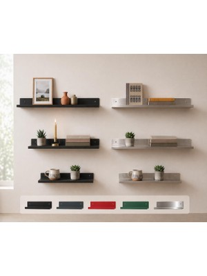 Brf Store Oreviosell 304 Paslanmaz Çelik Bükümlü Duvar Rafı, Dekoratif Metal Raf, Modern Tasarım, Duvar Montaj