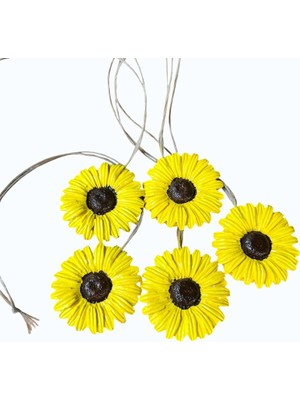 Brf Store Oreviosell 5 Li Set Dekoratif Sarı Günebakan Çiçeği Duvar Süsü, Balkon ve Bahçe Dekorasyonu