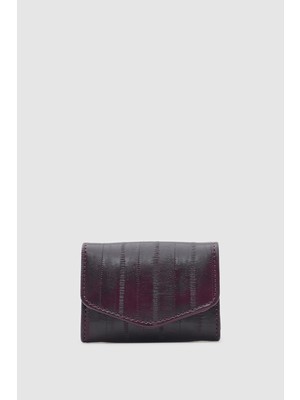 Shule Bags Ette Kapaklı Kadın Cüzdan Bordo