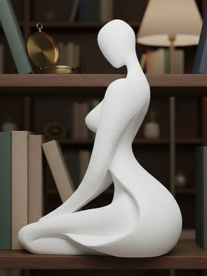 Toynetic Zarif Kadın Silüeti – Dekoratif Sanat Figürü