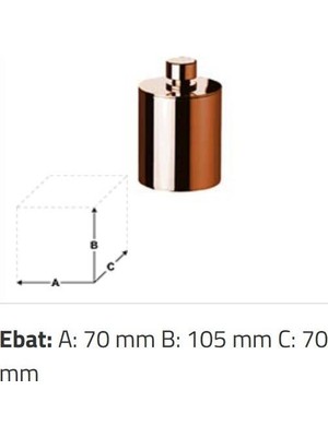 Sonia - Cylinder Tezgâh Üstü Pamukluk Bakır Outlet - A.1WC.88415CU-