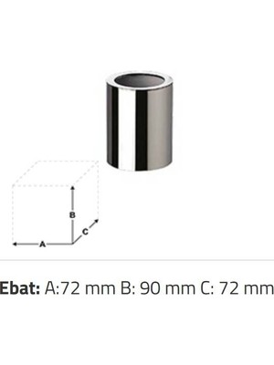 Sonia - Cylinder Tezgâh Üstü Diş Fırçalık Krom Outlet - 91416CR-