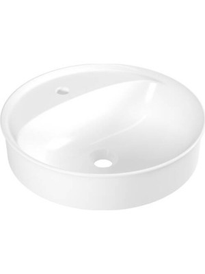 Serel - Yuvarlak Çanak Delikli Lavabo 46 cm Outlet - 2058TXS110H-