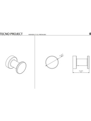 Sonia - Outlet Tecno Project Bornoz Askılığı Ø35 mm Krom - 116881-