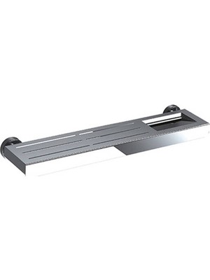 Sonia - Tecno Project Metal Etajer 500 × 50 × 120 mm Parlak Paslanmaz Çelik Outlet - A.1SN.159598-