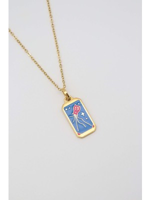 Suda İthalat ÇELİK TAROT KOLYE (45CM)