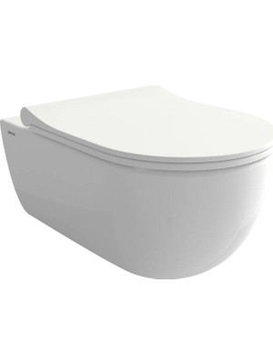 Bocchı Bocchi - Outlet V-Tondo Rimless Parma 54 cm Asma Klozet Parlak Beyaz - 1416-001-0128-