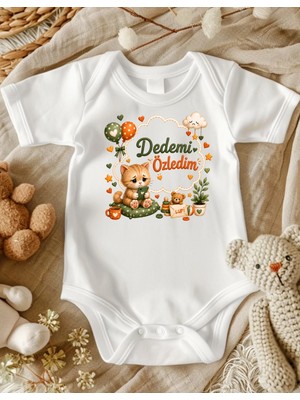 Lupi Dedemi Özledim Yazılı Bebek Zıbın