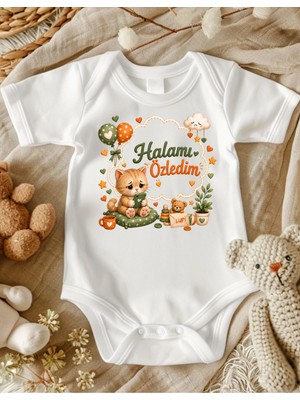 Lupi Halamı Özledim Yazılı Bebek Zıbın