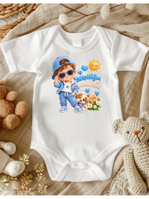 Lupi Yakışıklılığım Babamdan Yazılı Bebek Zıbın