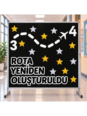 Ti Play Rota Yeniden Oluştuldu V4 3-4 Okul Panosu Hazır Kesim Figür Seti