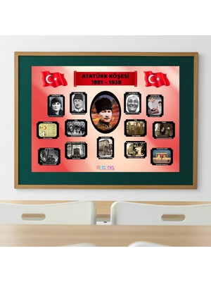 Ti Play Atatürk Köşesi Panosu 50X70CM Eğitici Afiş Karton