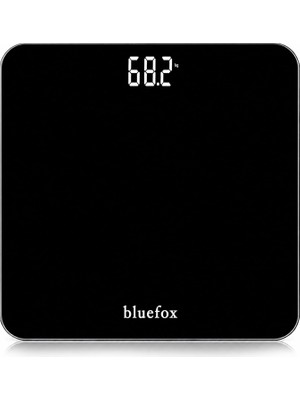 Brf Store Nerimu Bluefox Dijital Banyo Tartısı, 180 Kg, 100 G Hassasiyet, Büyük LED Ekran, 28×28 cm Temperli C