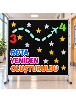 Ti Play Rota Yeniden Oluştuldu 3-4 Okul Panosu Hazır Kesim Figür Seti