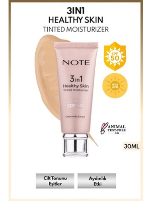3 In 1 Healthy Skin Spf 50 Krem 10 Medium