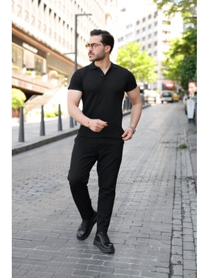 Mythrıva  Erkek Kısa Kollu Yakalı Tişört