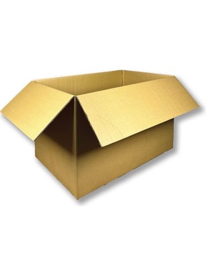Brf Store Shopandenjoy 80X50X50 Sağlam Taşıma Kolisi Çift Oluklu Boş Koli, Karton Kutu, Çeyiz Kutusu, Taşınma