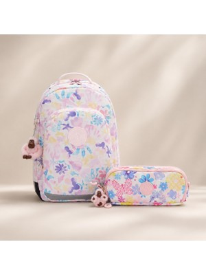 Kipling Kız Çocuk Okul Çantası 2'li Set ( Çanta ve Kalemlik ) KPSETKPKI7090460