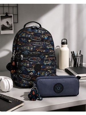 Kipling Erkek Çocuk Okul Çantası 2'li Set ( Çanta ve Kalemlik ) KPSETKPKI581664