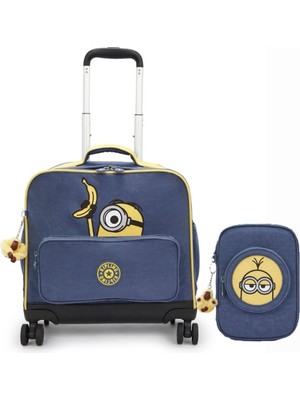 Kipling Unisex Tekerlekli  Okul Çantası 2'li Set ( Çanta ve Kalemlik ) KPSETKPKI893726