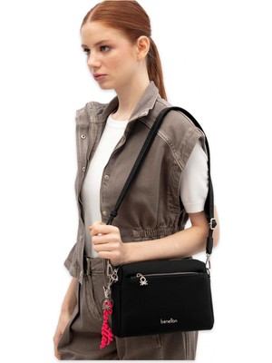 Benetton BNT_1845 16,5X23,5X6 Çapraz Siyah Kadın Çanta