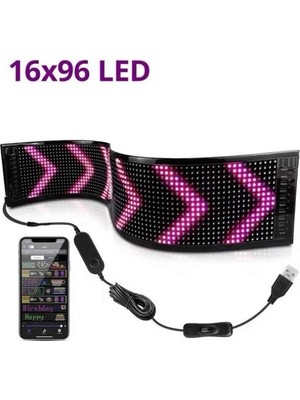My Best Store LED Ekran Matrix Panel En Büyük Boy Araba Yazısı
