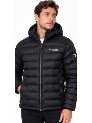 Columbia Titanıum Omnı Heat Termal Siyah Sabit Kapşönlu Slim Fit Mont