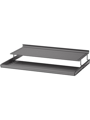 IKEA Komplement Sürgülü Ayakkabı Rafı, Koyu Gri