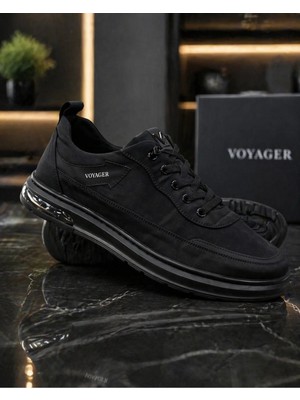 Voyager Paraşüt Ithal Taban Comfort Erkek Siyah Spor Ayakkabı