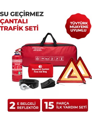 German Kupfermax Su Geçirmez Çantalı Tüvtürk Muayene Uyumlu Trafik Seti