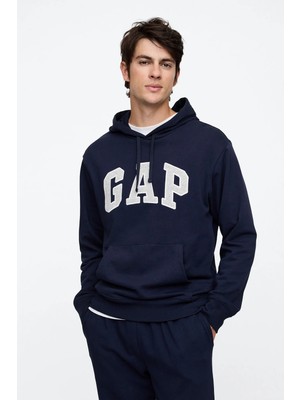 Gap V-Frch Ft Herıtage Logo P Mavi Erkek Sweatshirt
