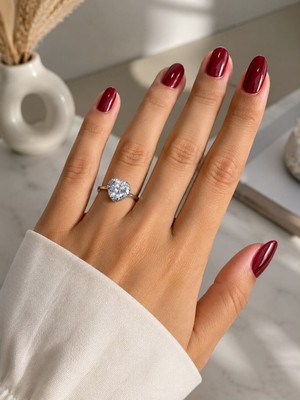 Mare Butik Kalp Kesim Tektaş Zirkon Çelik Yüzük – Silver