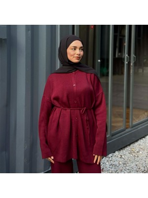 Zeynep Uyanık Triko Pantolon Tunik Takım - Kışlık