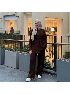Zeynep Uyanık Triko Pantolon Tunik Takım - Kışlık