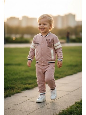 Erca Home Tekstil Ürünleri %100 Pamuklu  3 Lü Eşofman Takım Sweat Takım Erkek 6-  24  Ay Kahverengi