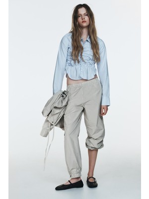 Allbucks Zara, Kareli Naylon Şalvar Pantolon ABZRA00176