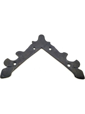 TeknoKapsül Antika Tarz Dekoratif Pirinç Lale Köşe Gönye - Üst, 133X133 Mm, Oksit