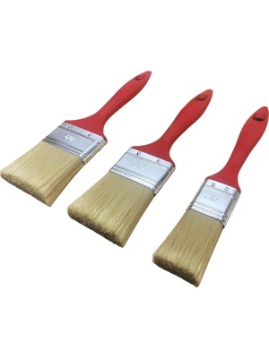 Orret Home 3’lü Boya ve Badana Kestirme Fırçası Seti – 4/6/8 Cm, Ergonomik Saplı Duvar, Kenar, Köşe, Kapı ve Korkuluk Boyama Fırçası, Çocuk ve Hobi Aktiviteleri Için Uygun