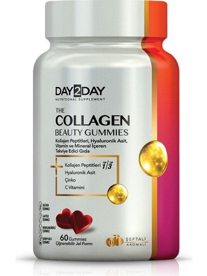 Nevka DAY2DAY The Collagen Beauty Gummies Çiğnenebilir, Jel Form