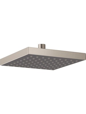 Delta Faucet Tek Sprey Yağmur Duş Başlığı Fırçalanmış Nikel, Yağış Duş Başlığı, Kare Duş Başlığı, Fırçalanmış Nikel Yağmur Duş Başlığı, Delta Yağmur Duş Metal Duş Başlığı, Paslanmaz 52841-SS