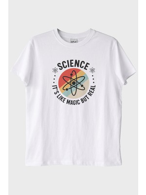 Lofux Magic Science Beyaz Tişört