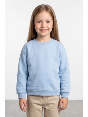 FullaModa 3 Iplik Basic Unisex Çocuk Sweatshirt
