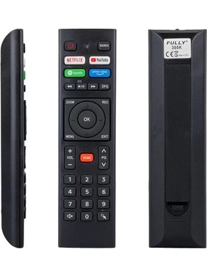Belirtilmemiş Telenova Netflıx - Youtube - Spotify - Prime Video Tuşlu Ses Komutsuz LCD LED Tv Kumanda