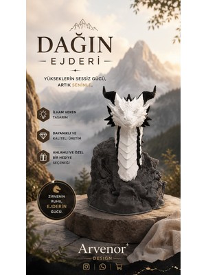 Arvenor Dağın Ejderi | 15CM | Dekoratif Biblo | 3D Baskı