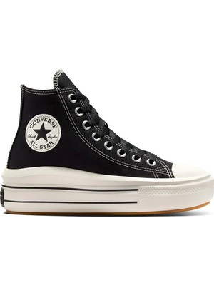 Converse Chuck Taylor All Star Move Kadın Siyah Sneaker Ayakkabı A12585C