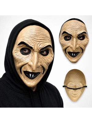 Hobilinka Sivri Burunlu Korkunç Yaşlı Kadın Plastik Maske